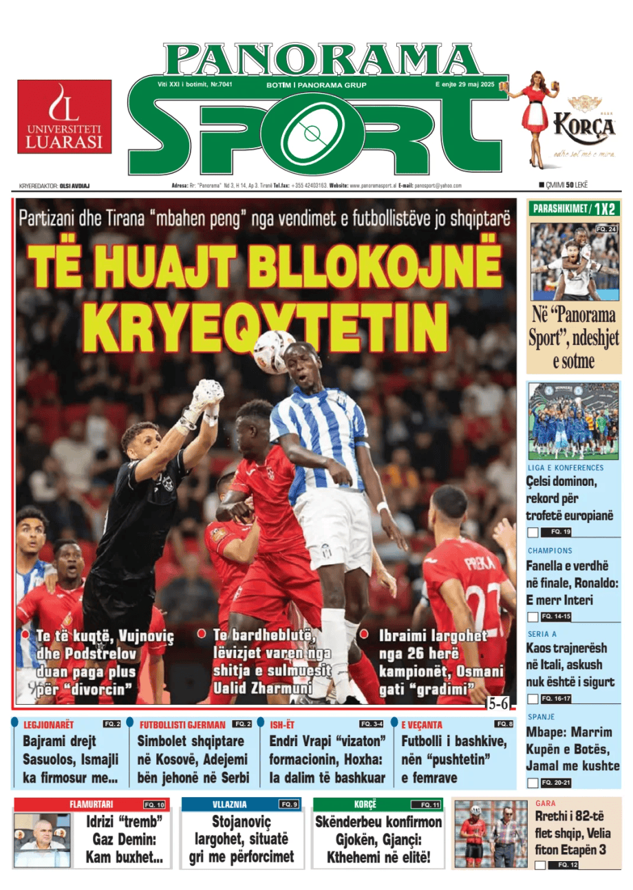 Prima-pagina-Panorama Sport-oggi-edizione-di-oggi-20250529